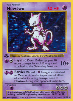 Mewtwo, Base, 10/102, English card artwork