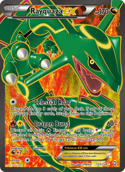 Rayquaza-EX, Dragons Exalted, 123/124, English card artwork