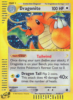 Dragonite, Expedition Base Set, 9/165, English card artwork