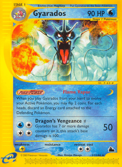 Gyarados, Skyridge, 11/144, English card artwork