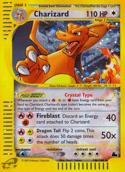 Charizard, Skyridge, 146/144, English card artwork