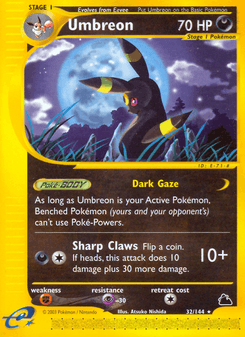 Umbreon, Skyridge, 32/144, English card artwork