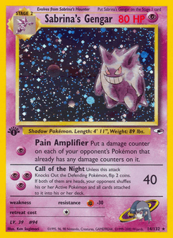 Sabrina's Gengar, Gym Heroes, 14/132, English card artwork