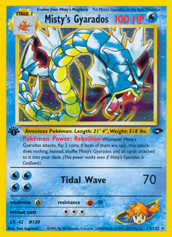 Misty's Gyarados, Gym Challenge, 13/132, English card artwork