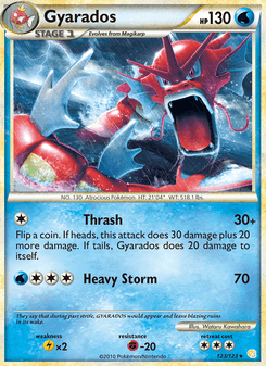 Gyarados, HeartGold & SoulSilver, 123/123, English card artwork