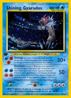 Shining Gyarados, Neo Revelation, 65/64, English card artwork