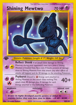 Shining Mewtwo, Neo Destiny, 109/105, English card artwork