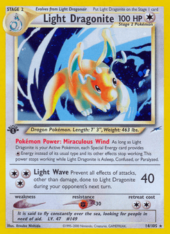 Light Dragonite, Neo Destiny, 14/105, English card artwork