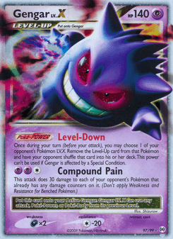 Gengar LV.X, Arceus, 97/99, English card artwork
