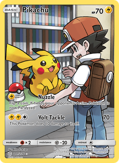 Pikachu, Cosmic Eclipse, 241/236, English card artwork