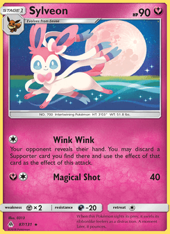 Sylveon, Forbidden Light, 87/131, English card artwork