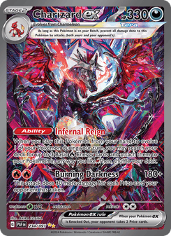 Charizard ex, Paldean Fates, 234/91, English card artwork
