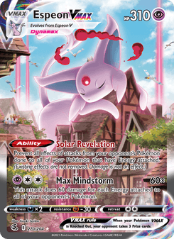 Espeon VMAX, Fusion Strike, 270/264, English card artwork