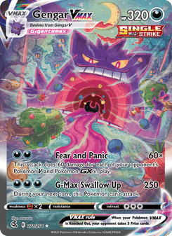 Gengar VMAX, Fusion Strike, 271/264, English card artwork