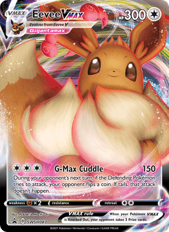 Eevee VMAX, SWSH Black Star Promos, SWSH087, English card artwork
