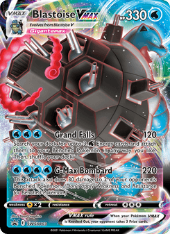 Blastoise VMAX, SWSH Black Star Promos, SWSH103, English card artwork