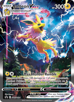 Jolteon VMAX, SWSH Black Star Promos, SWSH184, English card artwork