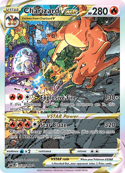 Charizard VSTAR, SWSH Black Star Promos, SWSH262, English card artwork