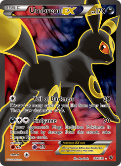 Umbreon-EX, Fates Collide, 119/124, English card artwork