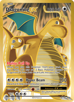 Dragonite-EX, Evolutions, 106/108, English card artwork