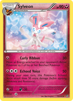 Sylveon, Furious Fists, 72/111, English card artwork