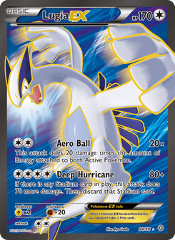 Lugia-EX, Ancient Origins, 94/98, English card artwork